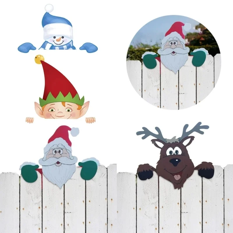 

Santa Claus Peeker Christmas Decoration Garden Decoration Outdoor Festivity The Occasion Decorative New Year 2022 Home Decor