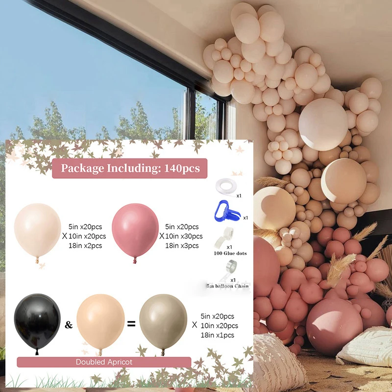 

Macaron Retro Pink Balloon Garland Arch Kit Wedding Birthday Party Decoration Kids Rose Gold Ballon Baby Shower