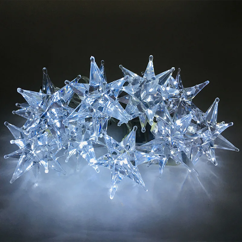 

PheiLa LED Polygon String Light Fairy Garland Simulation Crystal Light String Powered by Battery for Indoor Valentine Decoration