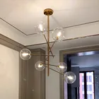 Стеклянная люстра в современном минималистичном стиле, стеклянная пузырьковая Люстра для кабинета, гостиной, столовой, кафе, декоративные светильники с 468 головками