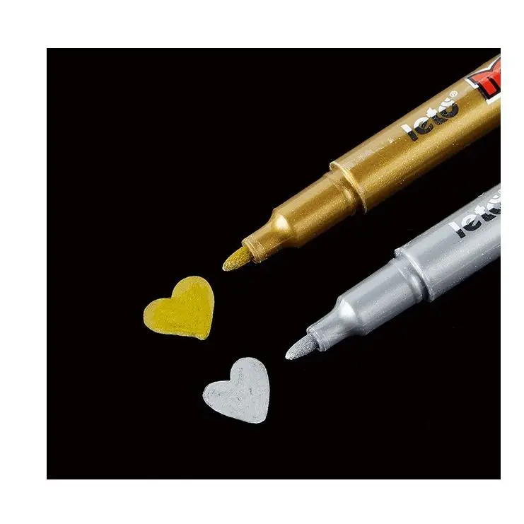 

Metal craft pen painting art marker2mm waterproof permanent DIY comic drawing craft pen stationery office school art supplies