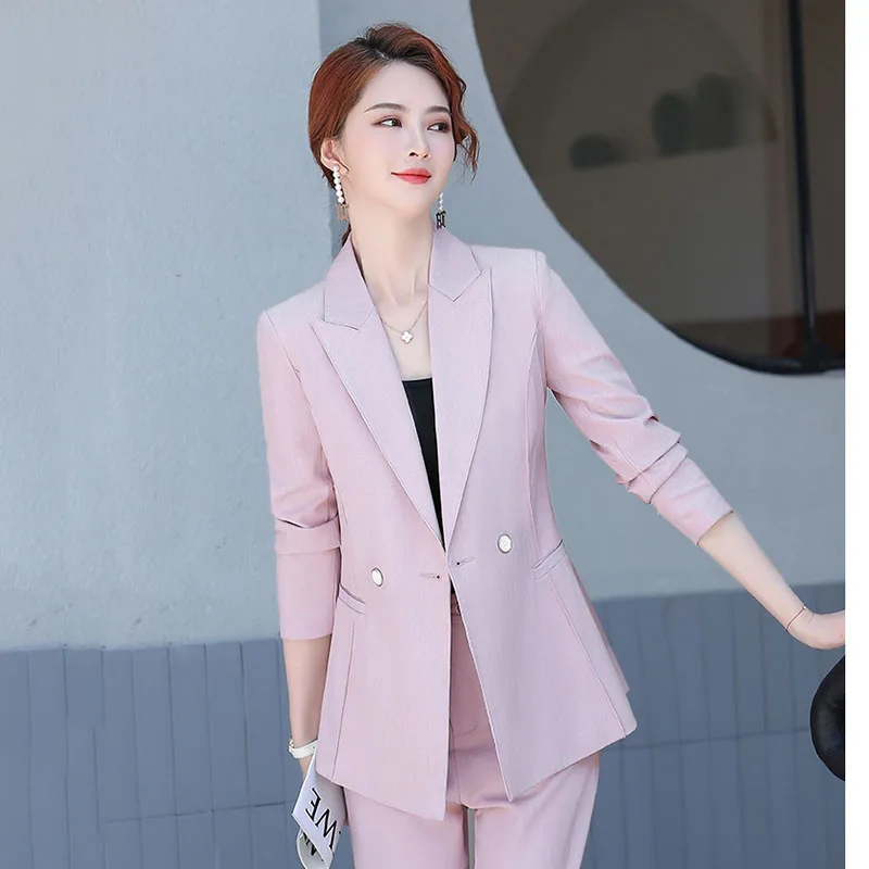 1 шт. Женский приталенный Блейзер размера плюс пальто осень 2020 хлопковая смесь с