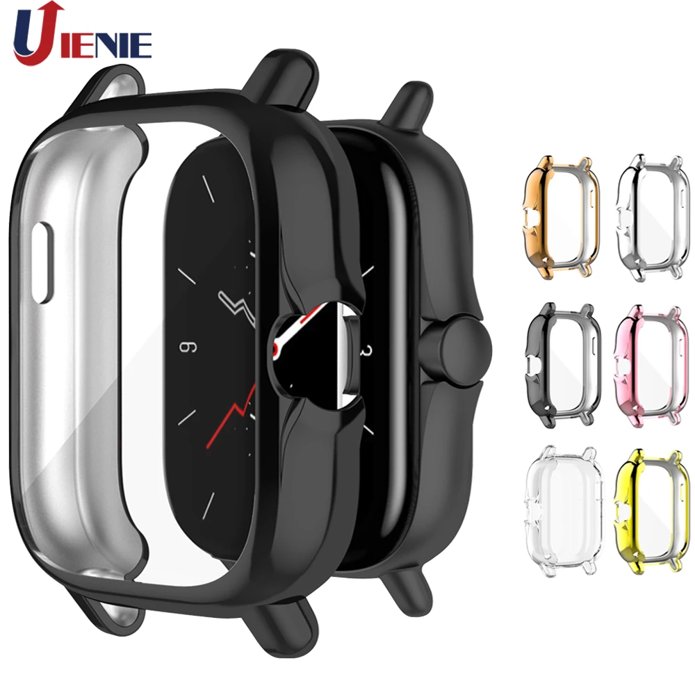 

For Huami Amazfit gts 2 2e GTS2 TPU Watch Case Cover Smart Bracelet Protective Frame Shell Replacement Shockproof Clear Cases