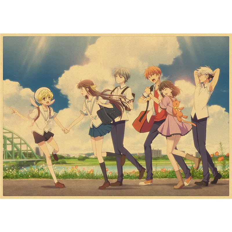 

Fruits Basket TV Anime Posters Wall Decor Kraft Paper Wall Art Picture Home Club Decor