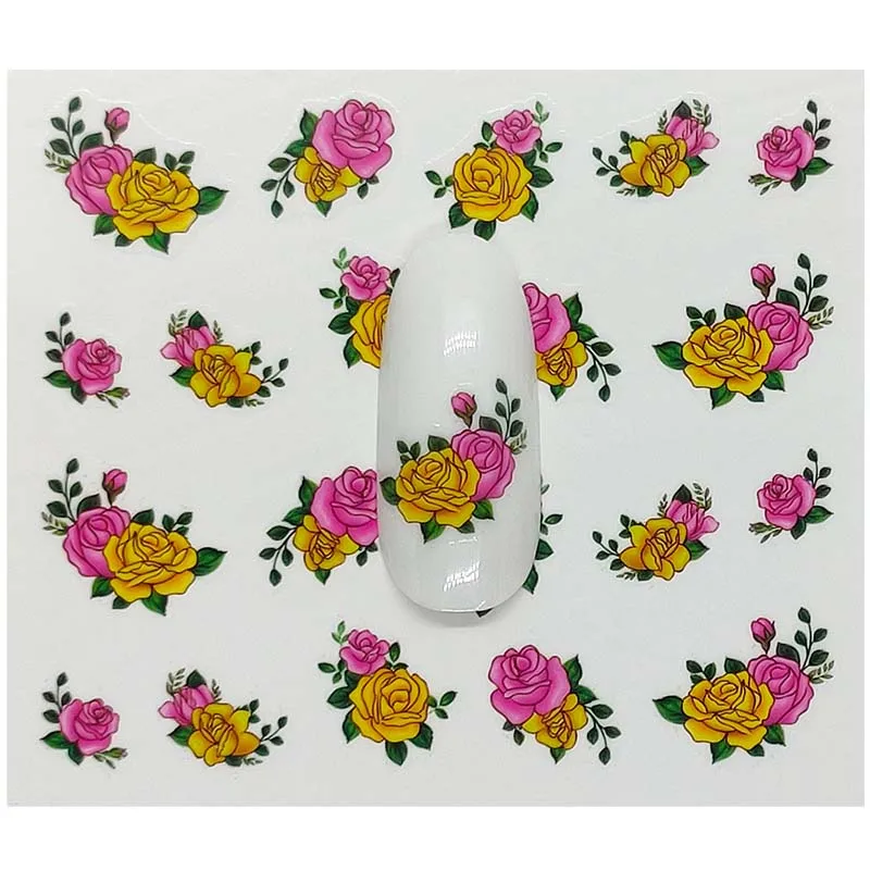 Украшения для ногтей B07 наклейки дизайна бутылочка духов с бантом дам переводки