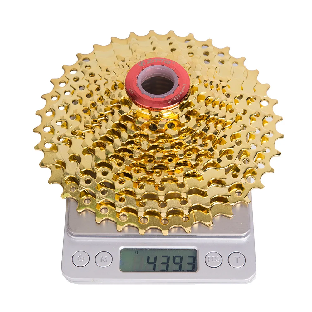 

ZTTO bicycle 9 10 Speed Cassette 11-36T Gravel bike Golden Sliver Cassette freewheel for mountain mtb bike accessories