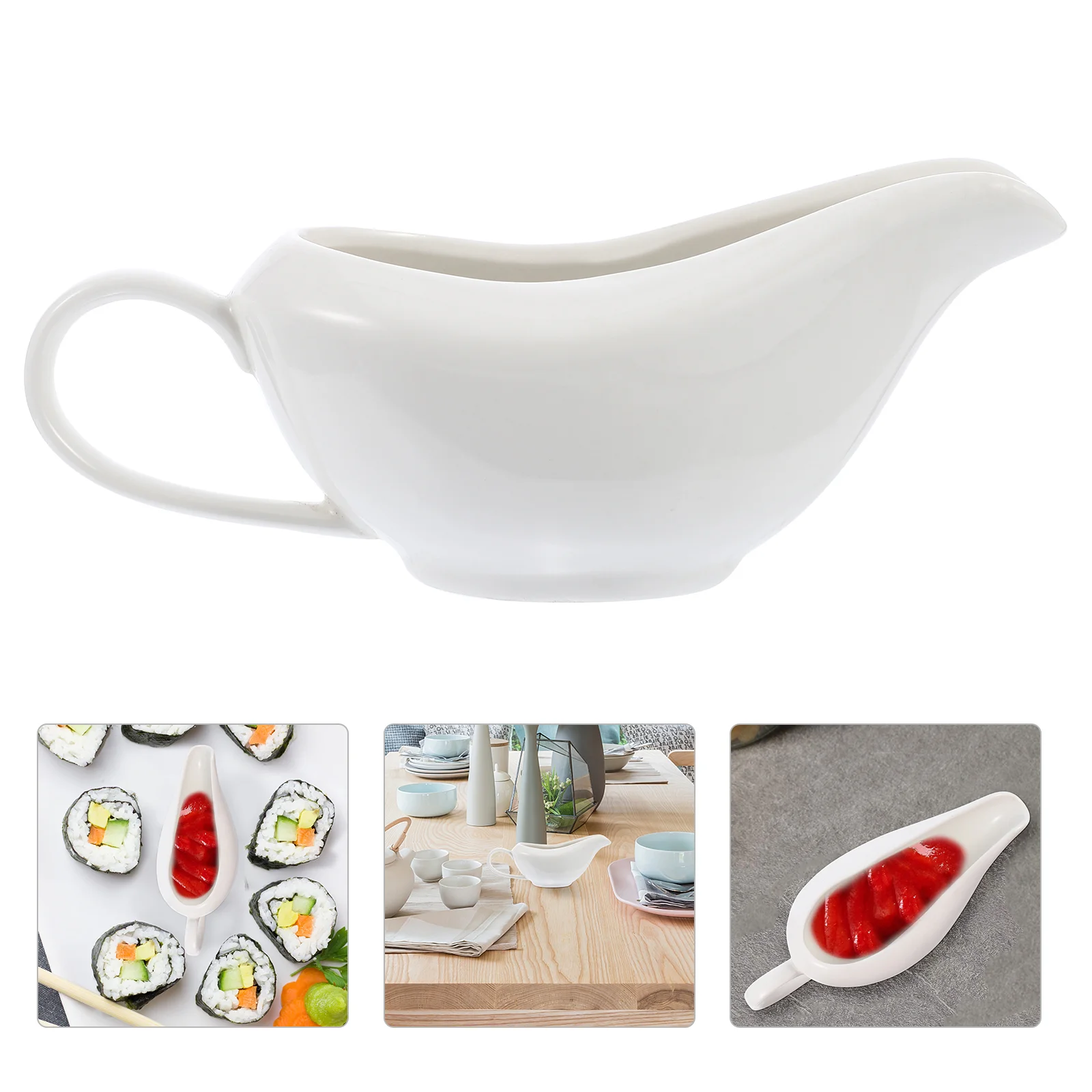 

1pc Ceramic Serving Jug Sauce Pitcher Steak Gravy Jug Salad Dressing Cup