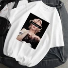 Я Дэн't Care 90s Harajuku Ulzzang эстетическое Мэрилин Монро с коротким рукавом больших размеров футболка летние топы для женщин 2020 в винтажном стиле, футболки