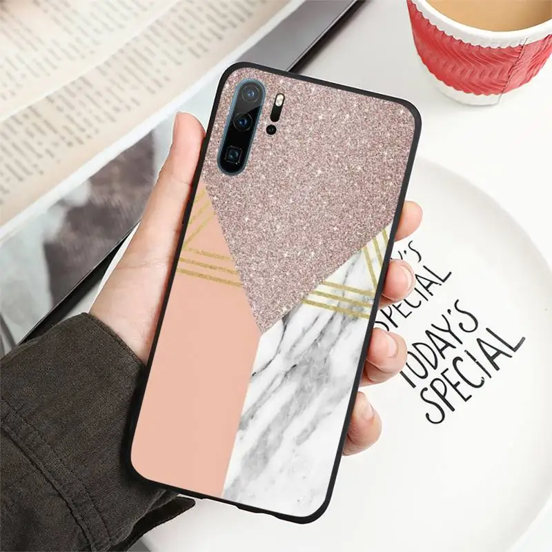 

Colorful geometric marble pattern Phone Case For Huawei P40 P20 P30 lite Pro P Smart 2019 Mate 40 20 10 Lite Pro Nova 5t