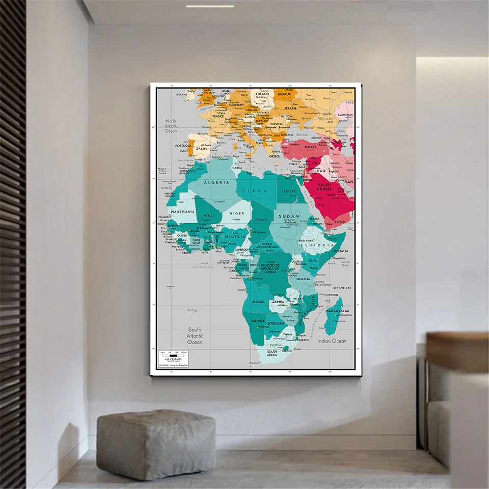 Рисунок 3 - 150*225 см африканская политическая