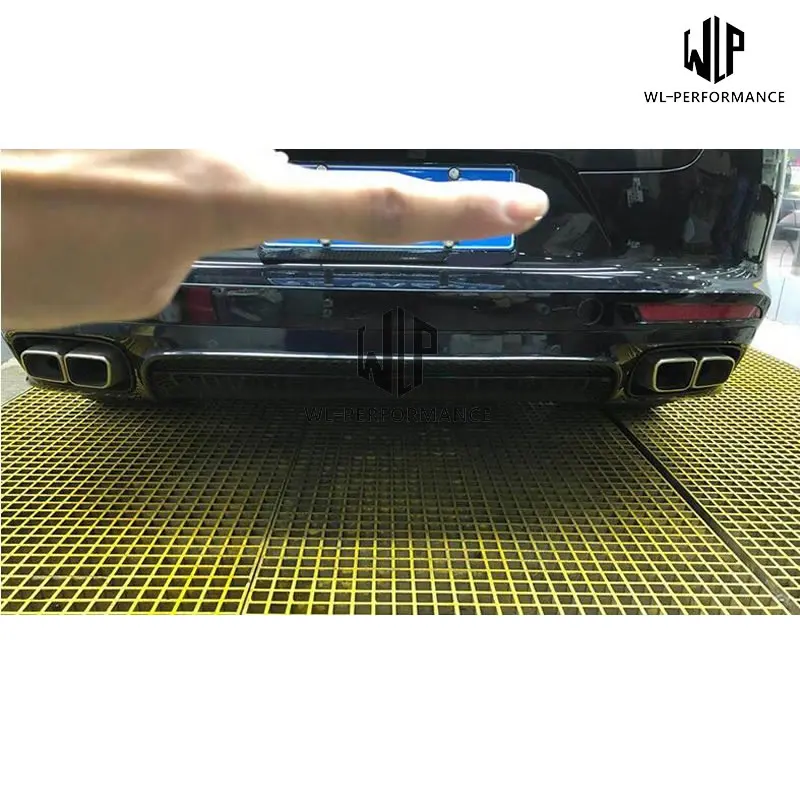 971 Stainless Steel Muffler Exhaust Pipes End Tips Exhaust tail throat For Porsche Panamera 970 4S Turbo GTS 17-18