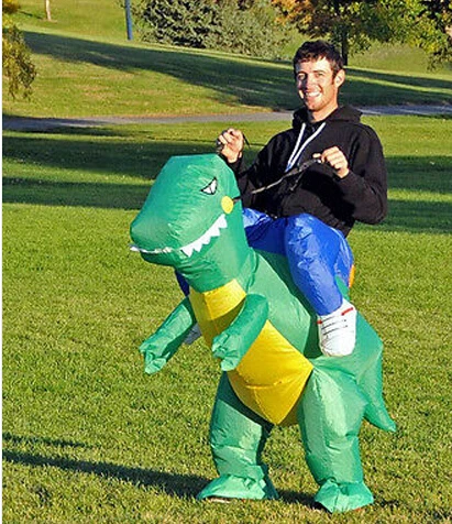 

Надувной костюм динозавра, комбинезон динозавра, костюмы на Хэллоуин, смешные костюмы, животные, косплей