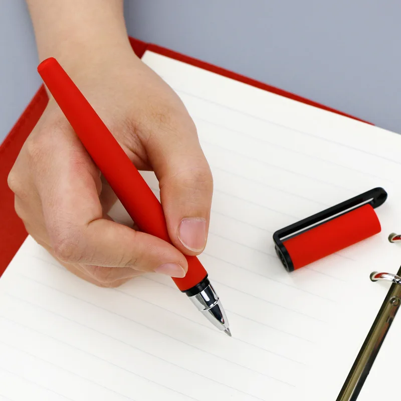 1 шт. креативная черная пластиковая гелевая ручка 0 5 мм рекламная подарочная с