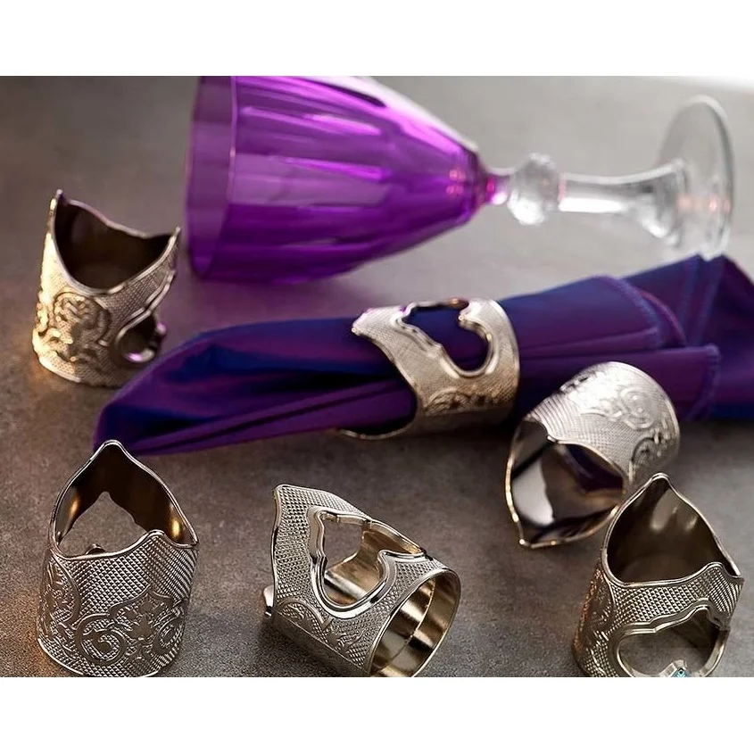 6 шт. Турецкая классная Салфетка кольцо набор ручной работы держатель салфетки