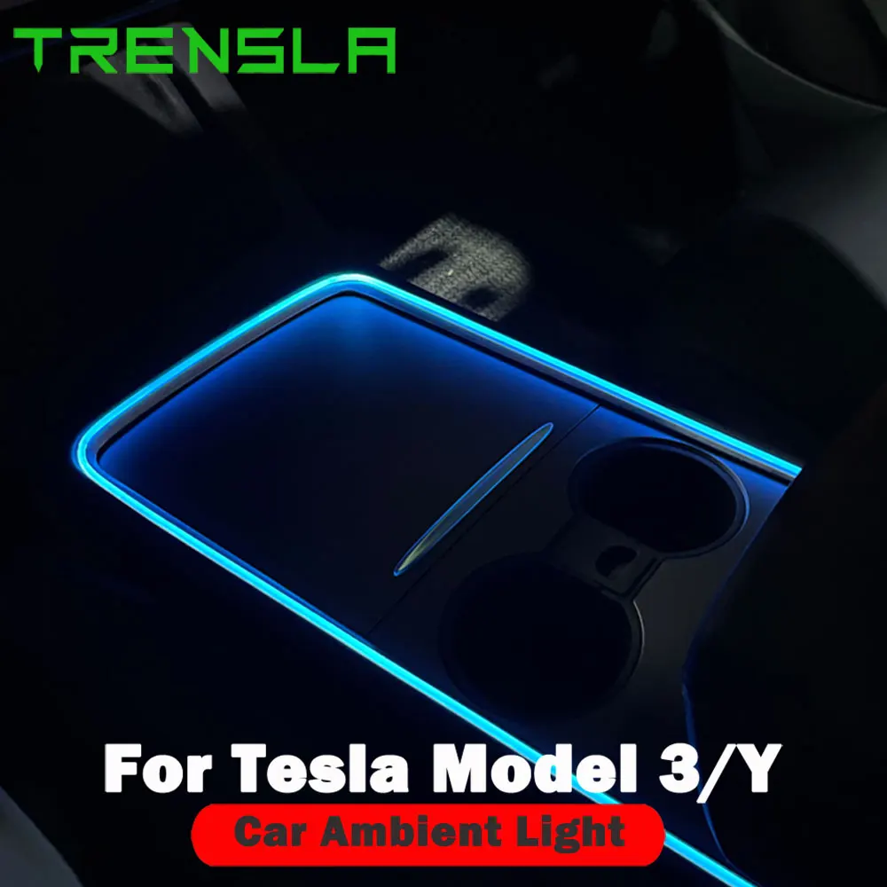 

Car Ambient Light Modified Breathing For 2021 Tesla Model 3 Model Y Central Control Color Light with Accessories