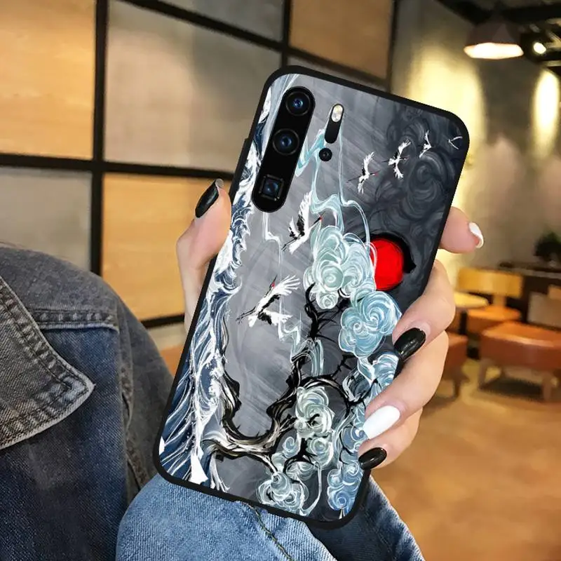 

Japanese Style Art Phone Case For Huawei honor Mate P 9 10 20 30 40 Pro 10i 7 8 a x Lite nova 5t
