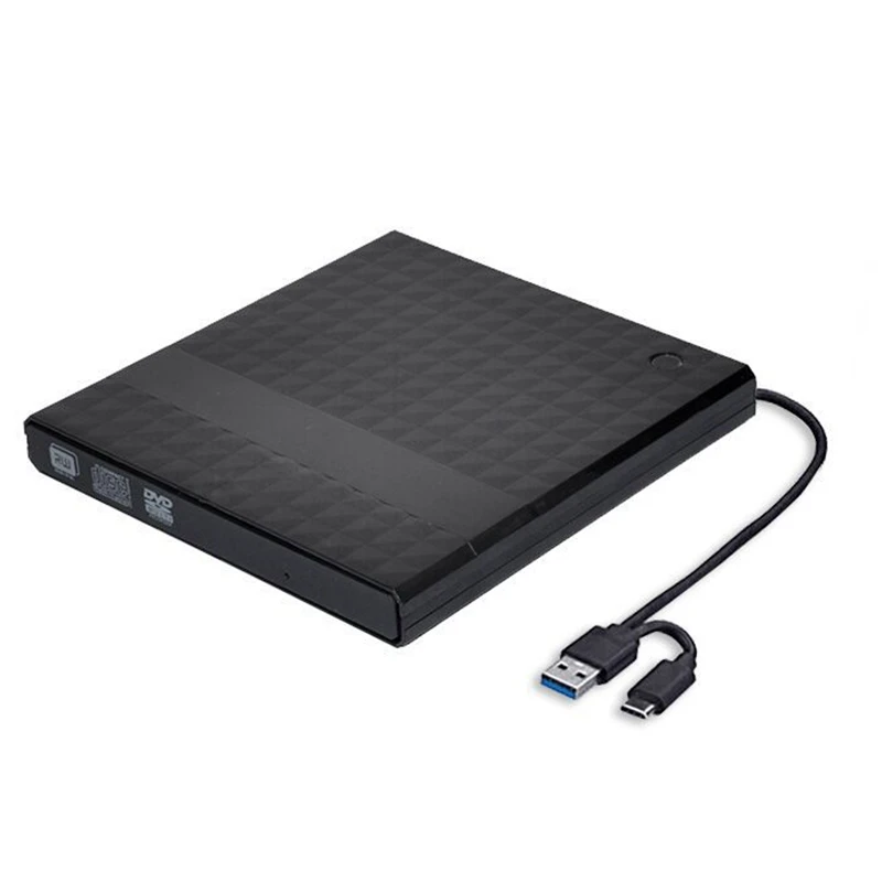 Внешний CD DVD привод USB 3 0 Type C проигрыватель портативный Горелка Для IMAC ноутбука Mac