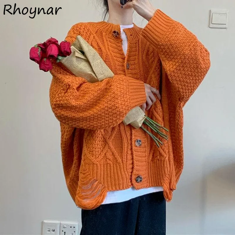 

Кардиган женский однотонный с длинным рукавом, модная уличная одежда с круглым вырезом в стиле ольччан/Харадзюку, универсальный в стиле пре...