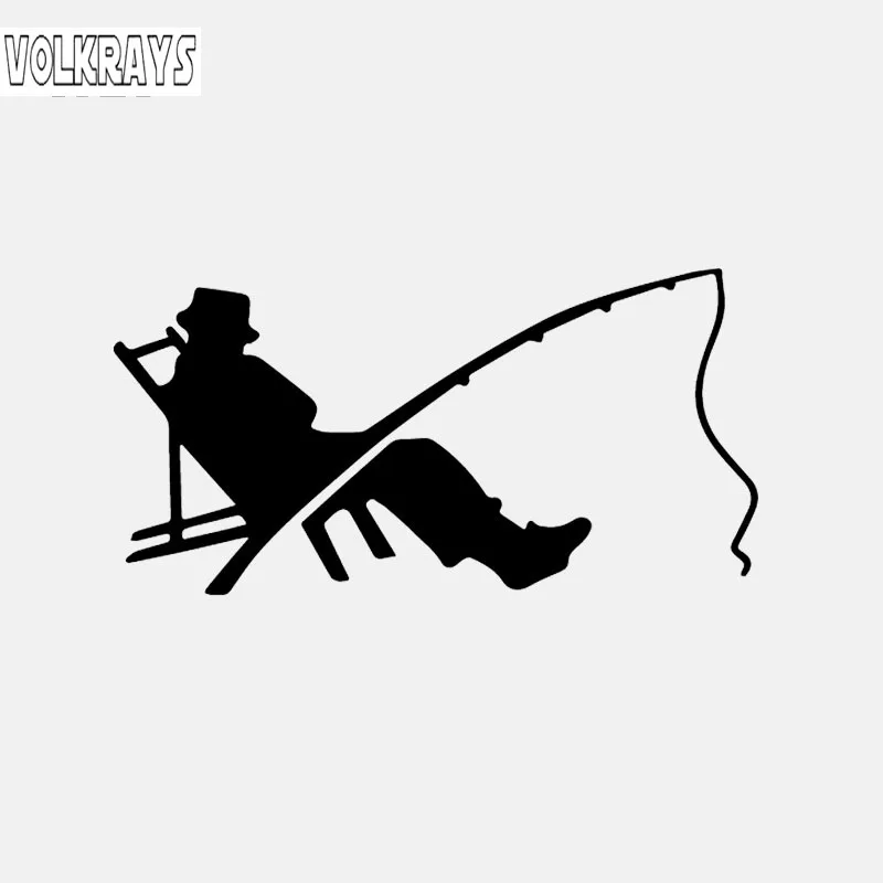 Volkrays индивидуальная Автомобильная наклейка Рыбалка рыба рыбалка червь кусание