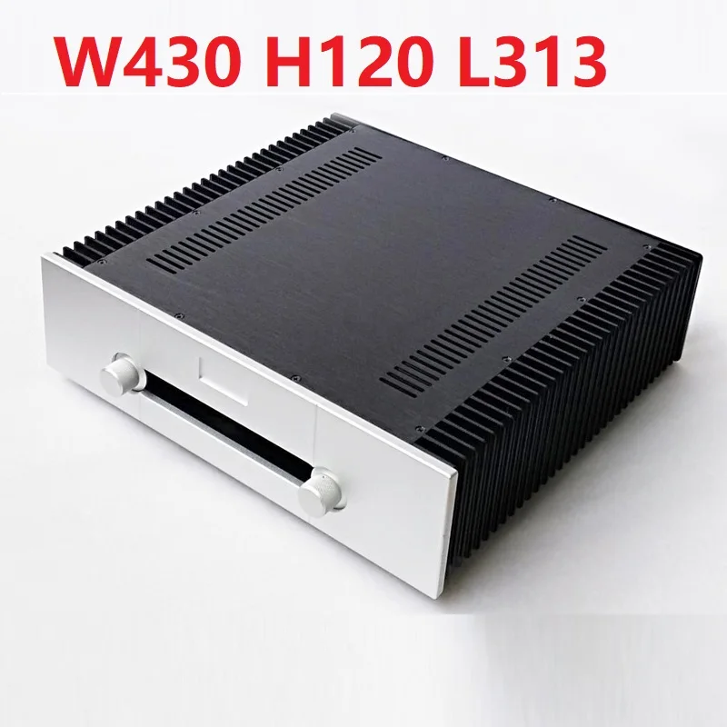

4312 Combined Amplifier Chassis Box House DIY Enclosure with Knob Acrylic Feet Socket Amplifier Case Shell