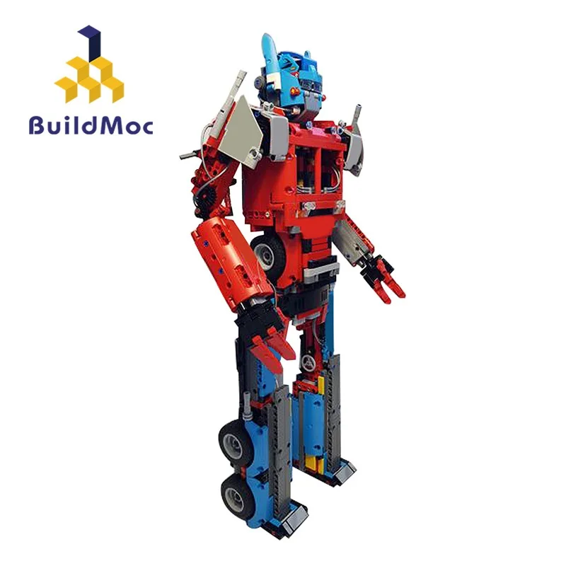 

Робот-трансформер Buildmoc, модель супер-героев, строительные блоки, 1613 шт., игрушки-роботы MOC для детей, игрушки «сделай сам», подарки для детей