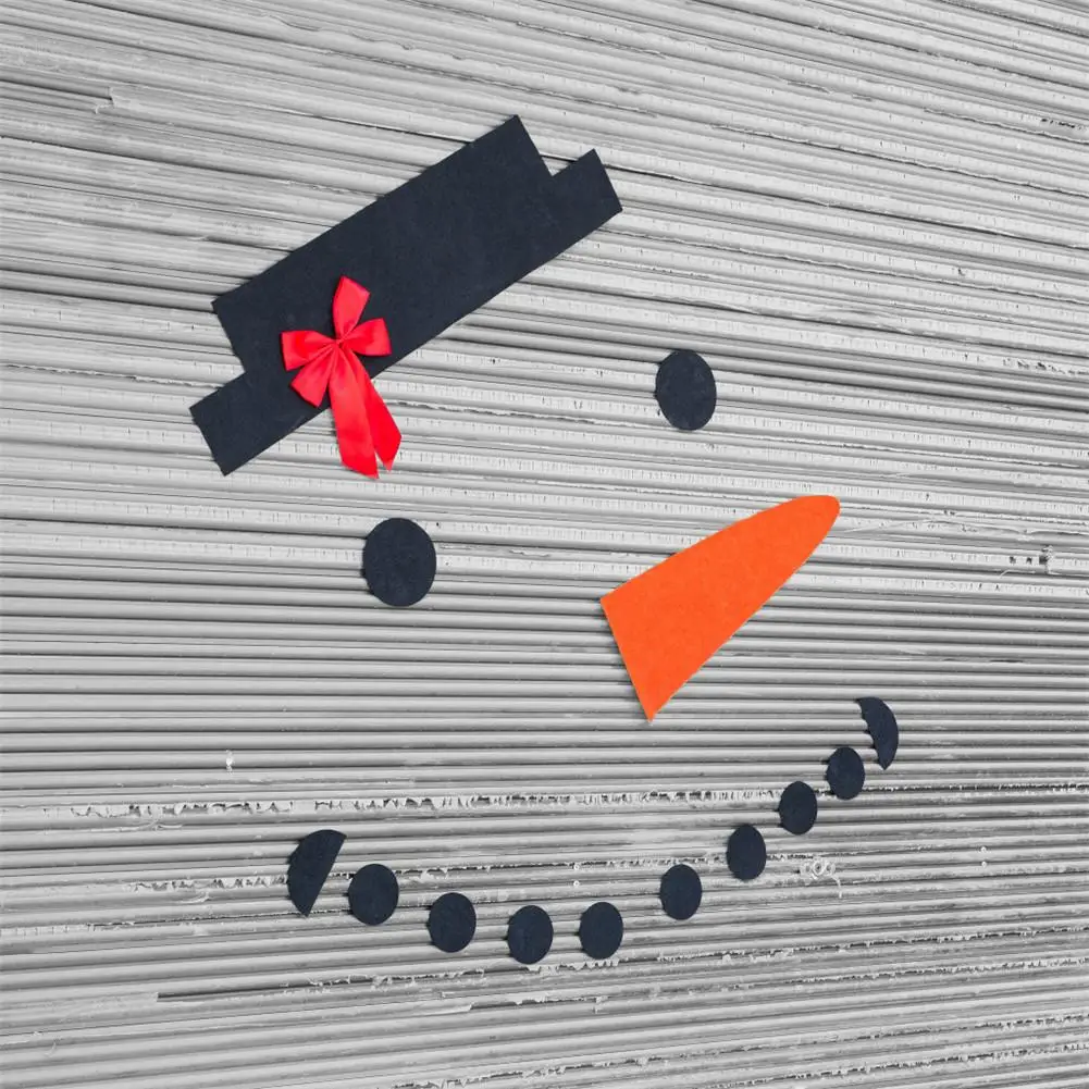 DIY Рождественское украшение снеговик дверь гаража старый человек лося лук шляпа