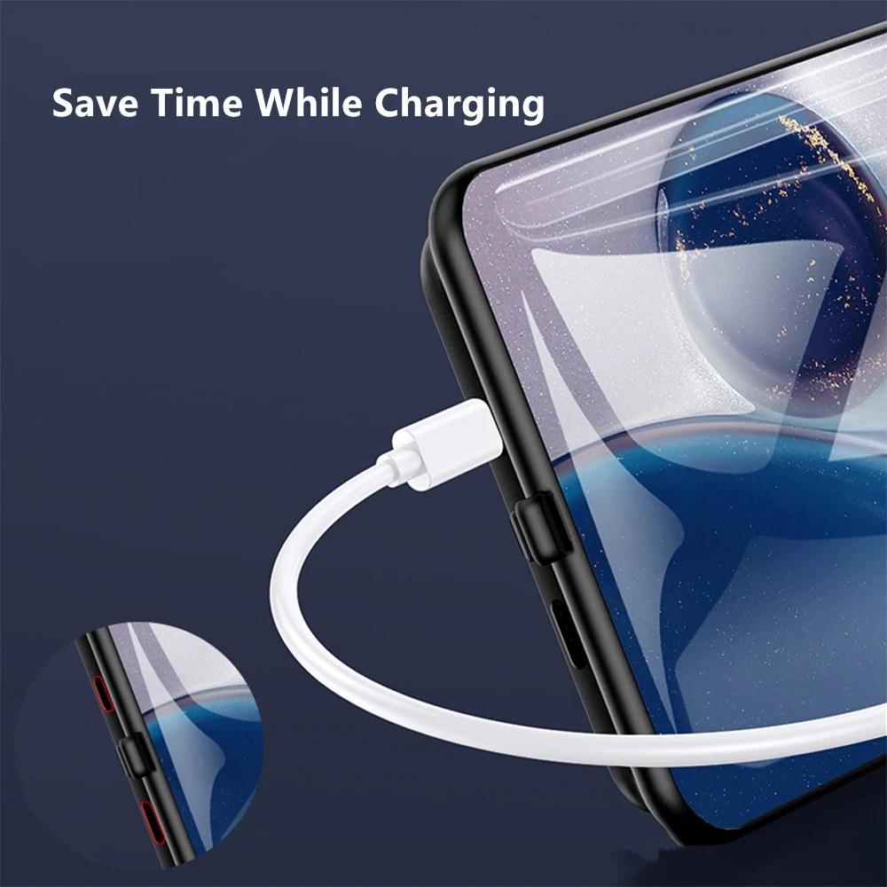 Leioua 10000Mah for OPPO Reno Z 2 3 Battery Case shockproof Smart Charger Bule Power Bank Fast Charging Cover | Мобильные телефоны