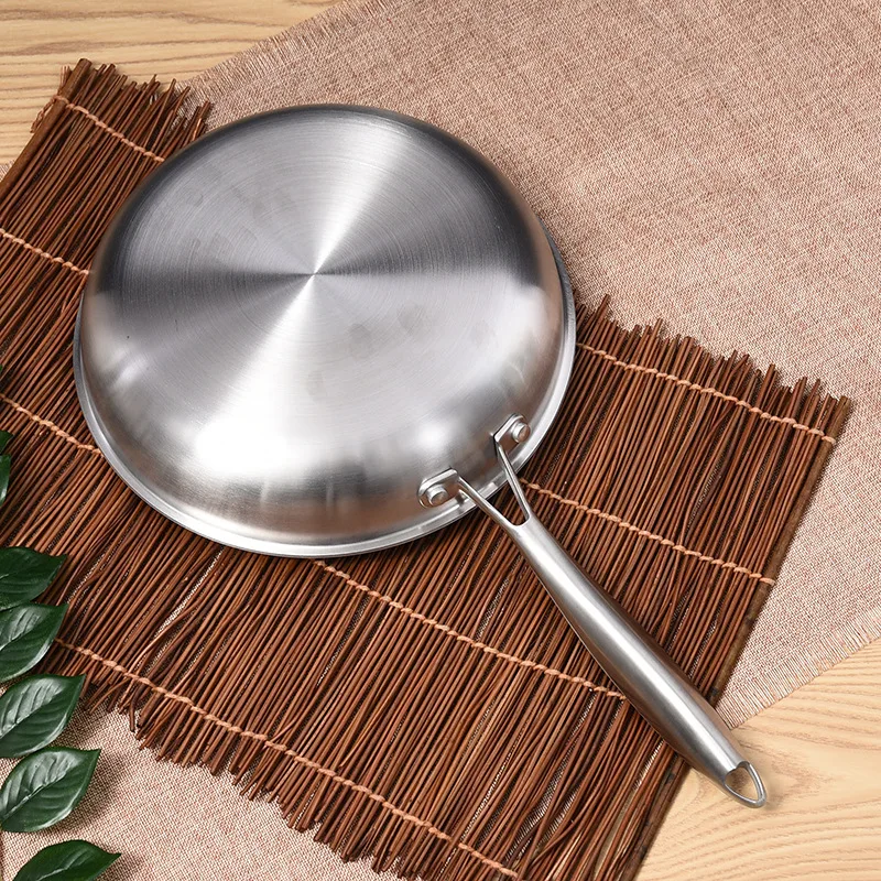 Сковорода из нержавеющей стали 304 антипригарная сковородка для омлета сковорода