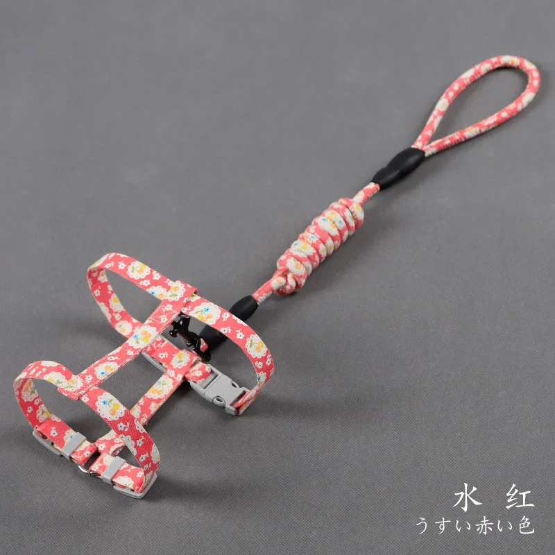 Нейлоновая шлейка для питомцев удобный регулируемый ошейник котят безопасная в