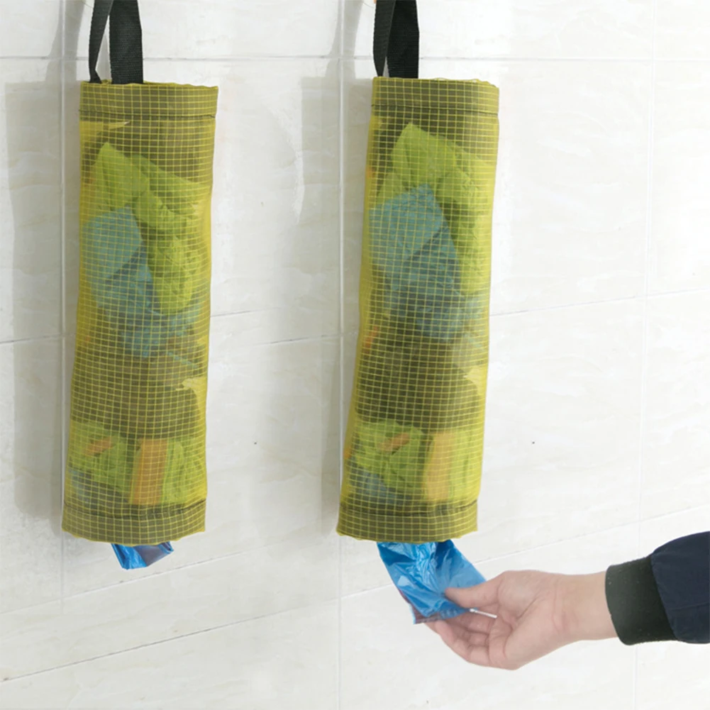 polyester yellow TPFOCUS домашний кухонный самоклеящийся одноразовый контейнер для хранения мешков для пластиковых пакетов - Цвет: polyester yellow