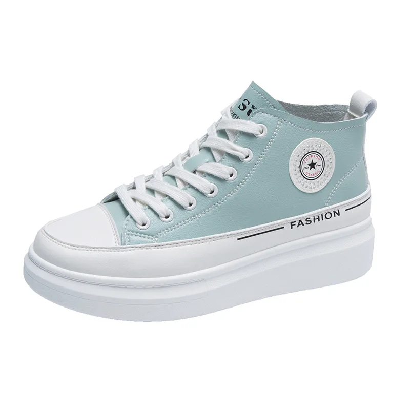 

Microfiber white shoes women's 2020 new increased platform shoes casual shoes sports shoes shoes