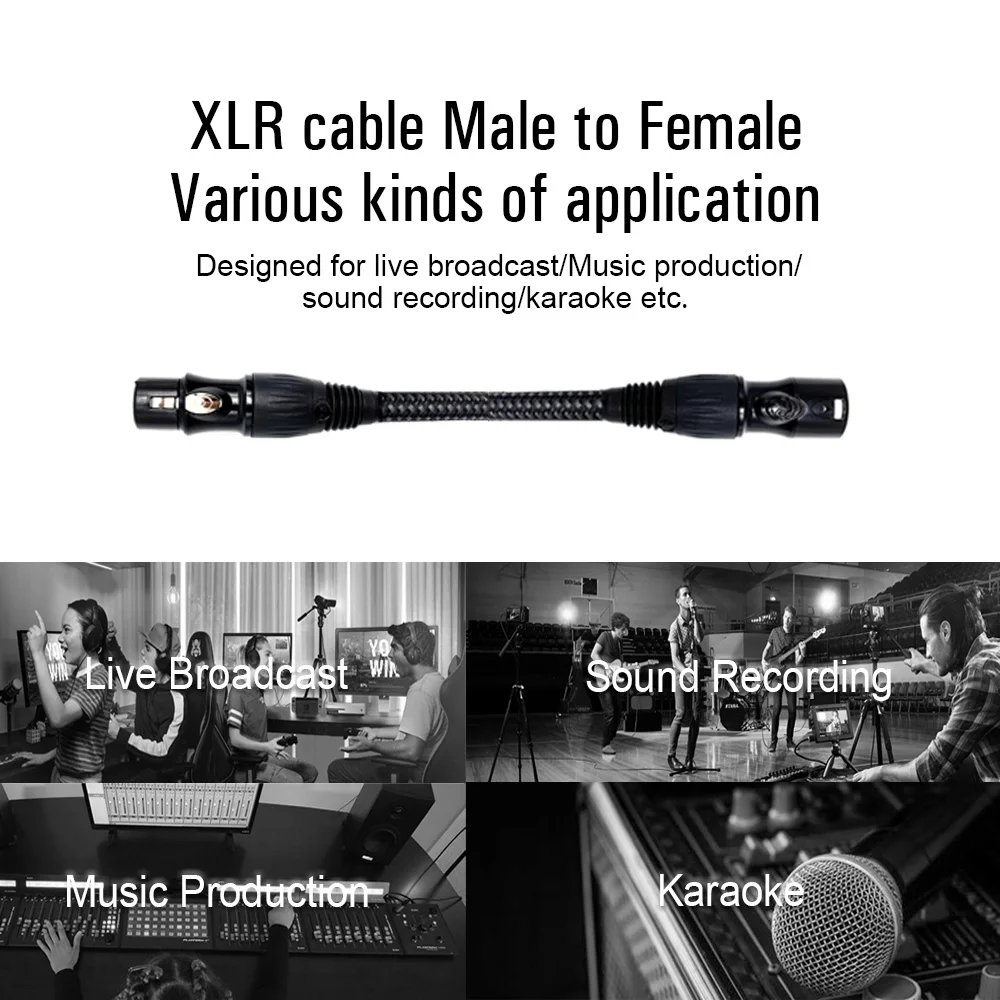 LONGON XLR микрофонный кабель мужской женский 2 м 5 10 сбалансированный Сделано в Китае