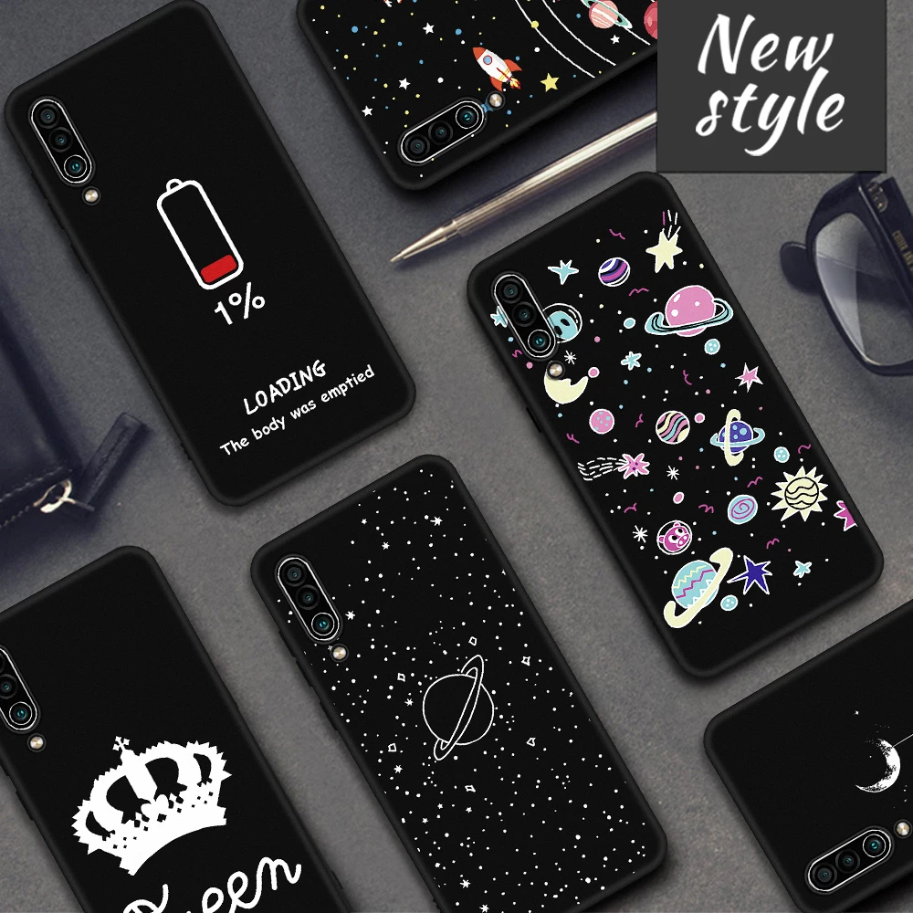 Черный матовый телефон случае для Xiaomi mi 9 8 6 SE Lite A1 A2 6X 5X x 3 2 S/Max Pocophone F1 Red Pro задняя