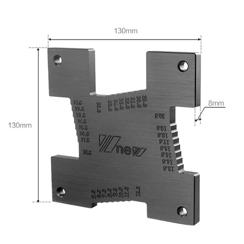 

2pcs High Precision Height Gauge 5-36.5mm Fence Gap Gauge Depth Rule For Woodworking Router Table Saw Table Measuring Tools
