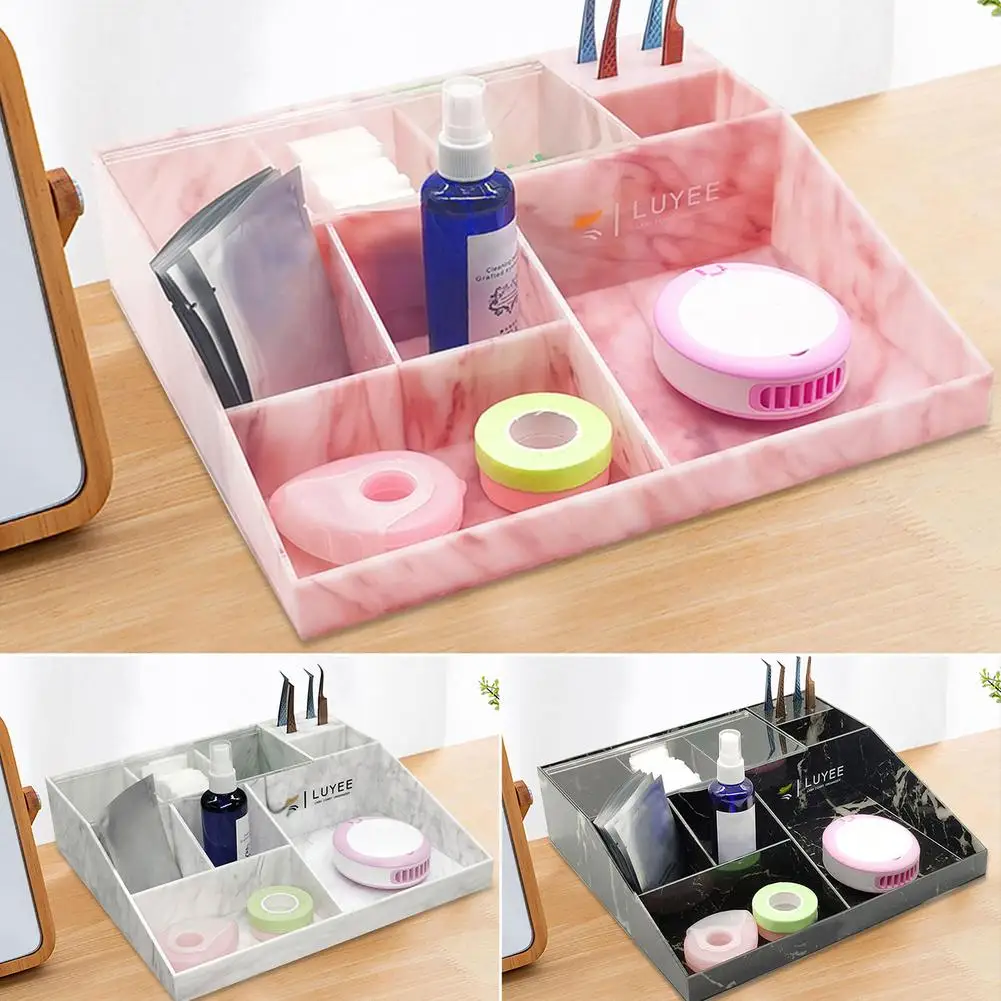 

Eyelash Beauty Organizer Large Capacity Eyelash Accessory Storage Acrylic Makeup Organizer For Cosmetic Desktop Storage Box