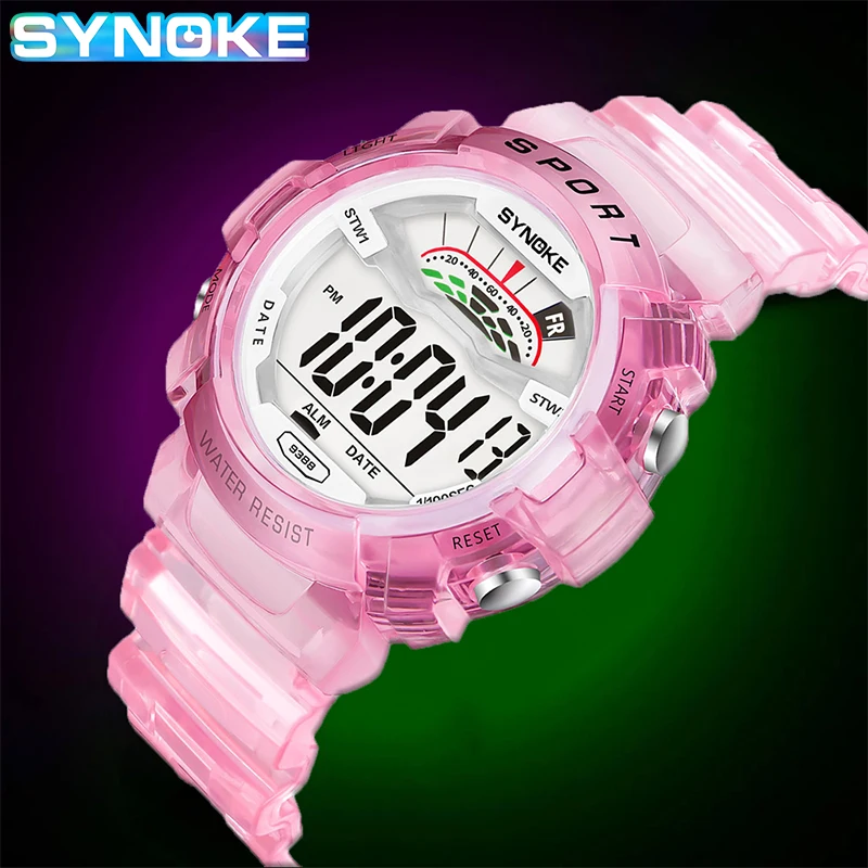 

SYNOKE Kids Watch Boys Girls LED Electronic Digital Watches Children Student Waterproof Stopwatch Timing relogio infantil
