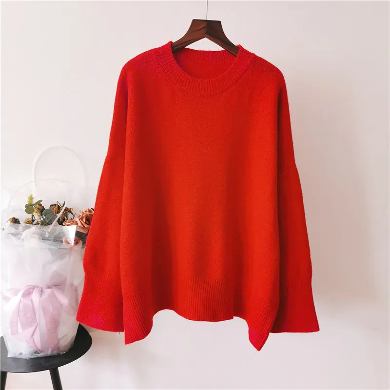 Autumn and winter Women Sweaters 2019 Casual Long Sleeve Slim regular Pullers Korean Female Knitted Jumpers Tops female | Женская одежда