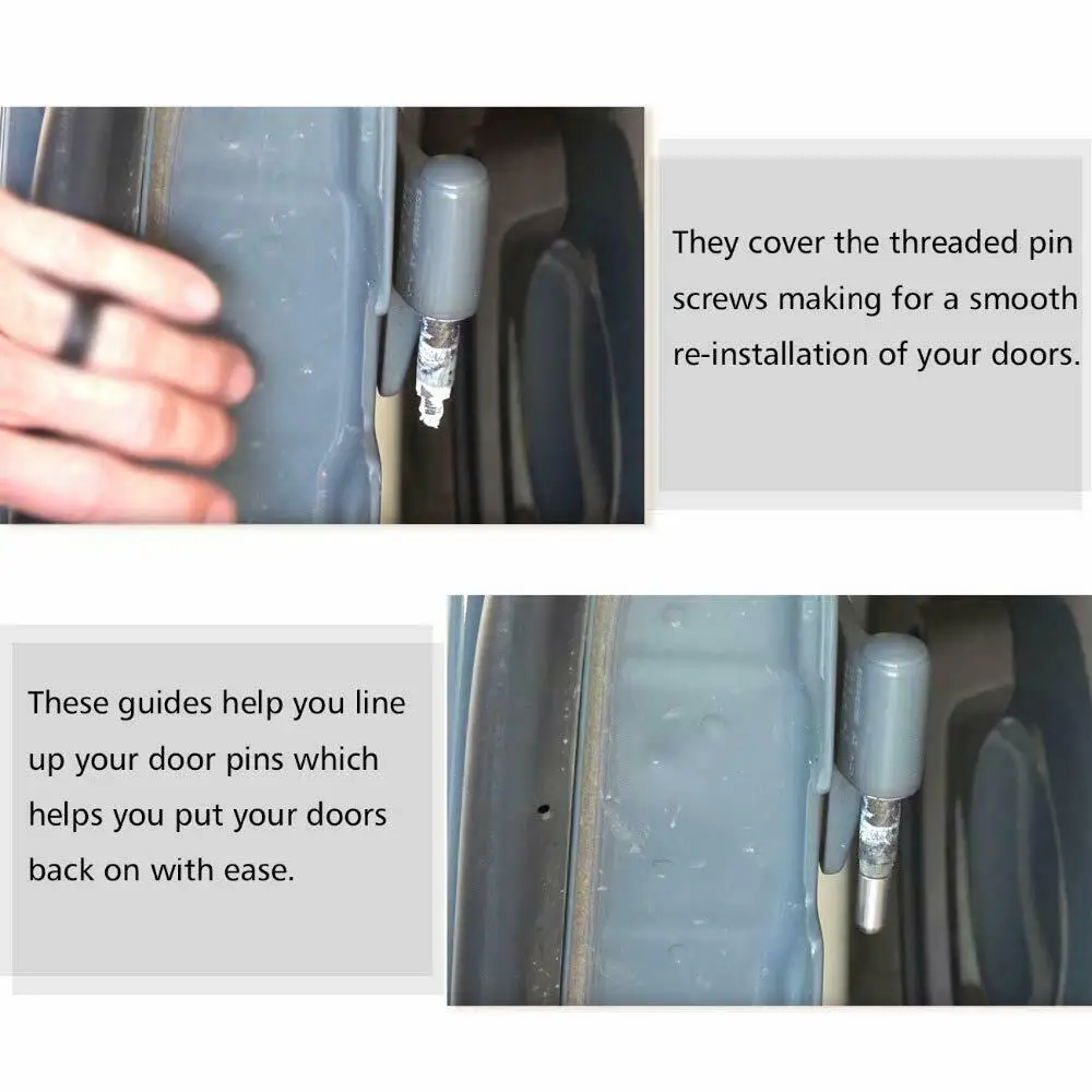 Чжуан Цянь 1 Набор/8 шт. дверной штифт направляющие инструменты для Jeep Wrangler 4 двери