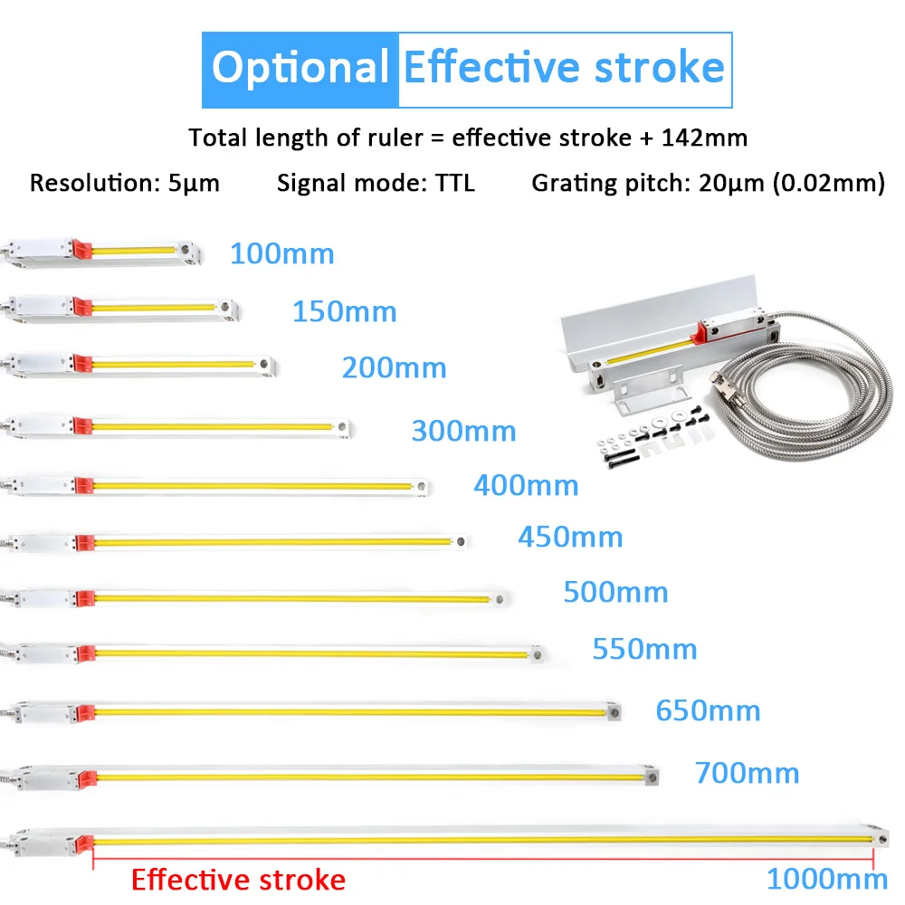 Линейка для решетки линейка электроники оптическая линейная шкала фрезерный