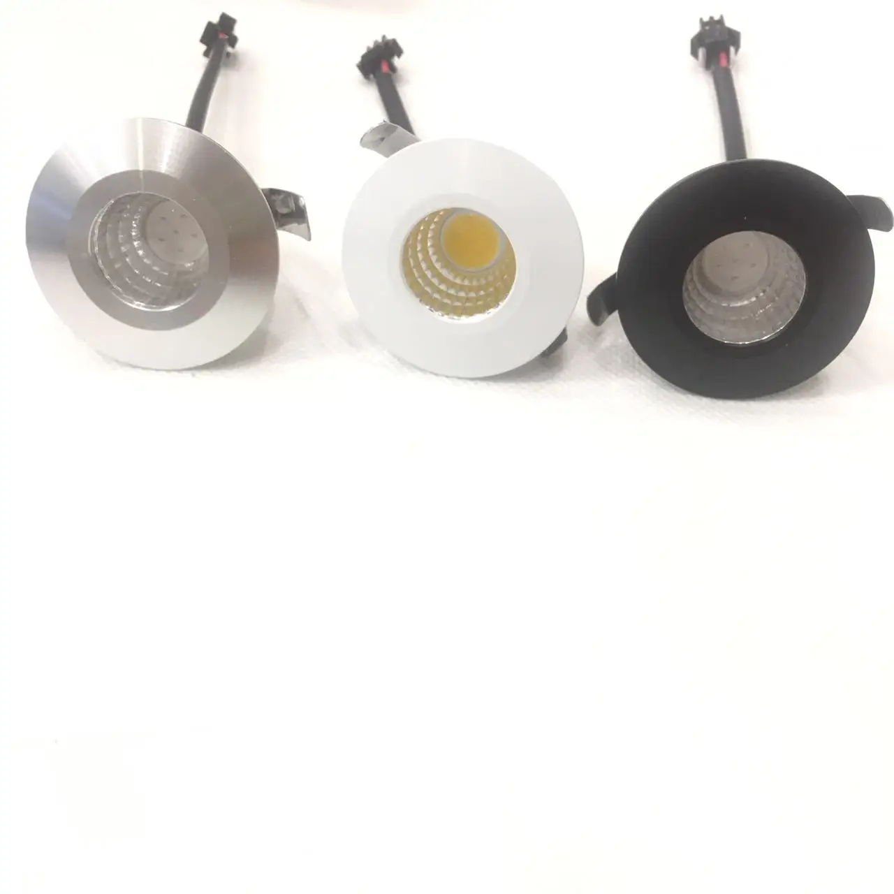 

12pcs new body green color Mini LED Downlights 3.5W 39mm 95V-277V Jewelry Display Ceiling spots Recessed Cabinet Spot Lamp