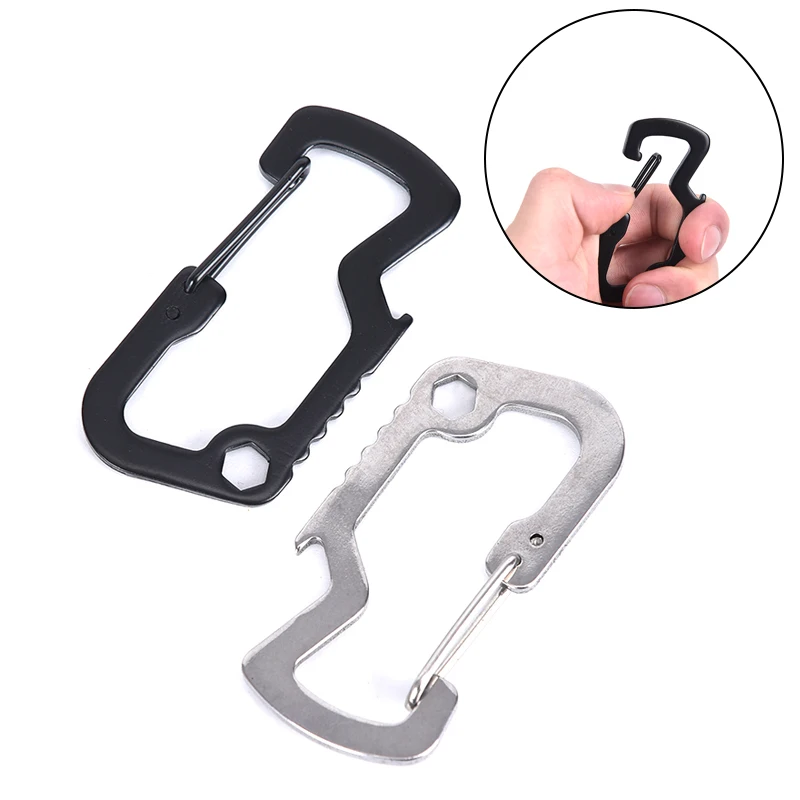 1 шт. защитный мульти инструменты Карабин брелок для ключей дорожная Бутылка