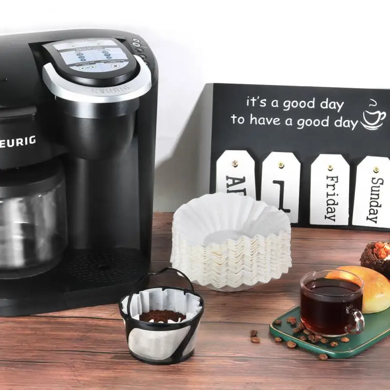 

100 шт./лот KEURIG американская кофемашина специальная фильтрующая бумага капельный фильтр для кофе в форме чаши фильтрующая бумага посуда для ...