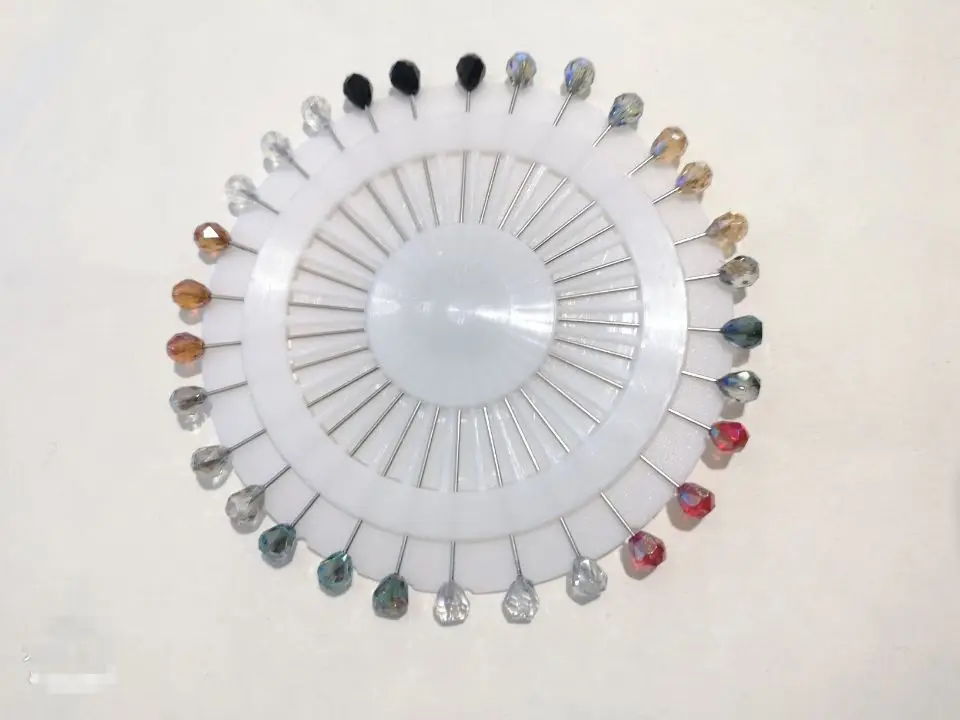 Многоцветная кристаллическая брошь трендовые булавки для хиджаба оптовая