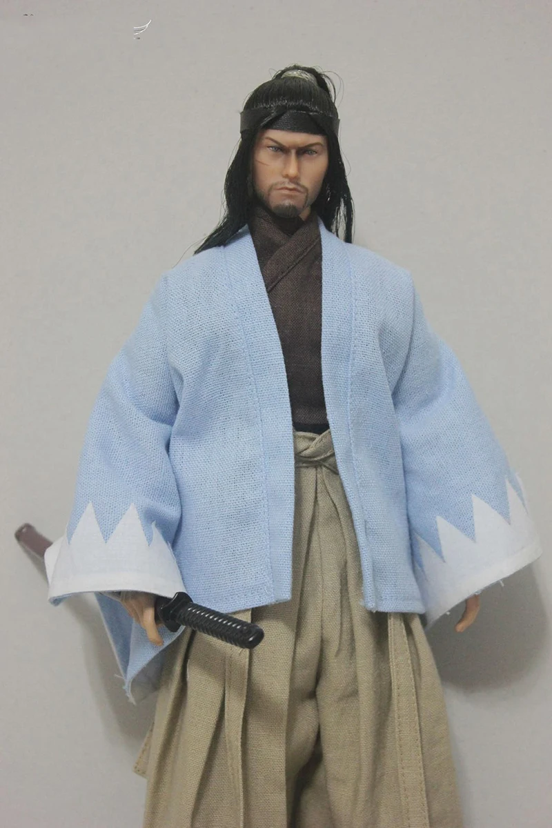 

1/6 Scale Japanese Ninja Samurai Miyamoto Musashi Clothes Set Models for 12''Figures Bodies Accessories DIY