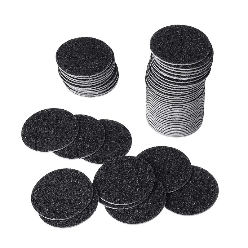 

60 Pieces Regular Coarse Replacement Pads for Portable Electric Foot Grinder Grind Head for Cracked Heels Dead Skin