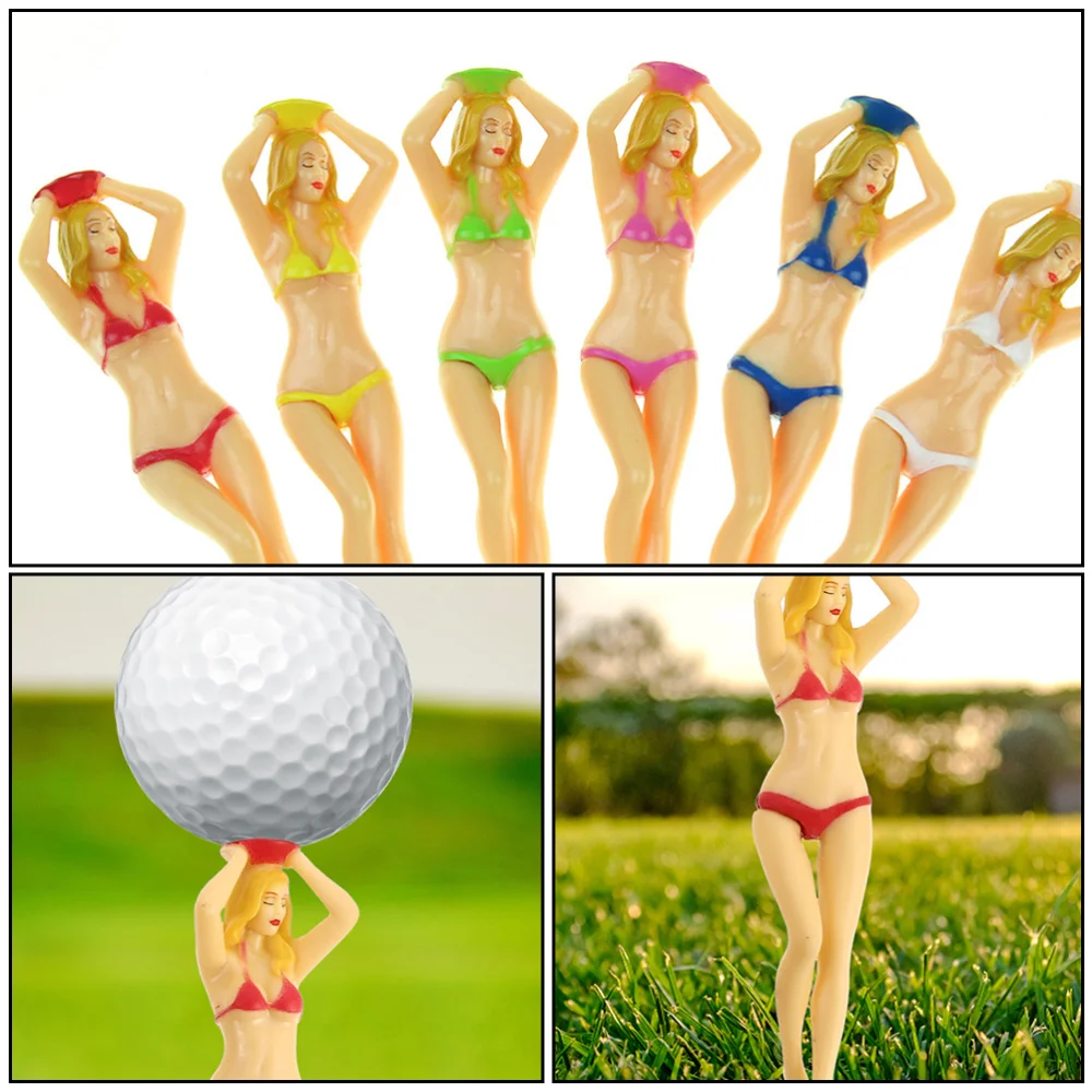 

5pcs Sexy Bikini Lady Golfs Tees Golfs Training Tools Golfs Accessories