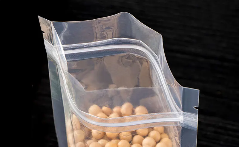 100 шт ПЭТ прозрачные пластиковые пакеты с замком-молнией Ziplock стоьте вверх еда Специи порошок упаковка мешок прозрачный