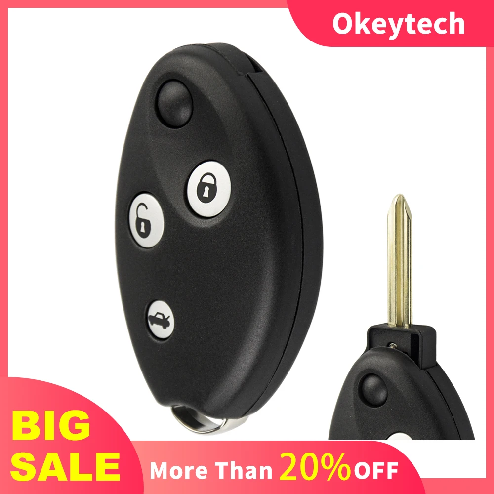 

Okeytech 3 Buttons Folding Flip Key Shell For Citroen C2 C3 C4 C5 C6 C8 Picasso Berlingo Replacement Car Remote Key Case Shell