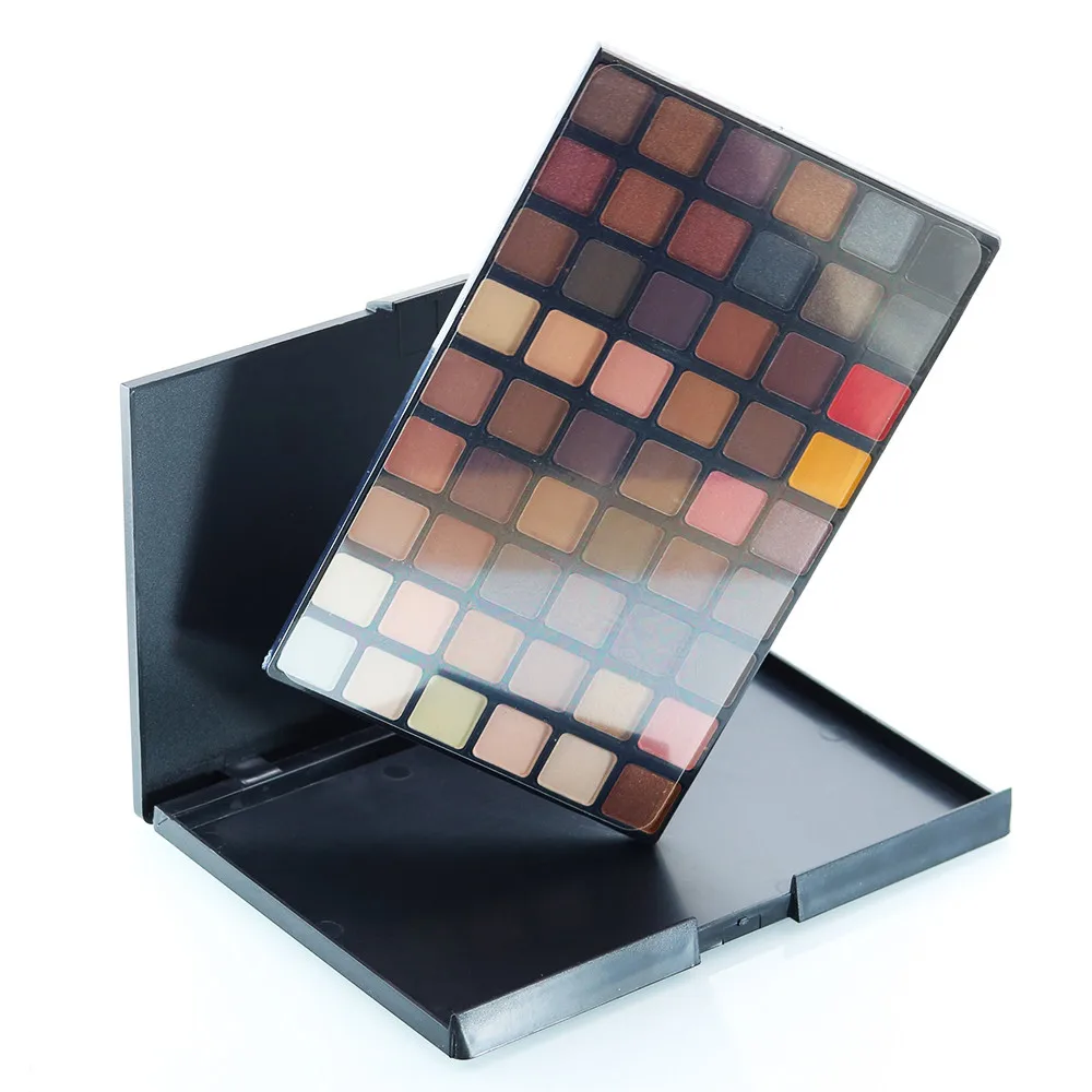 54 цветов s Косметическая Пудра Тени для век Палитра Макияж натуральный мерцающий