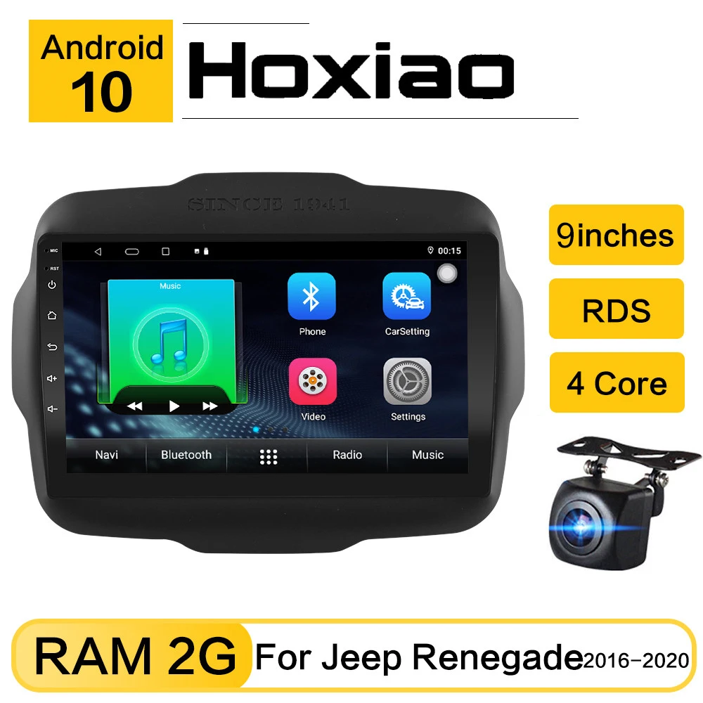 Автомобильный радиоплеер Android 10 8 1 для Jeep Renegade 2016 2017 2018 2019 2020 дюйма GPS-навигация HD